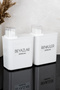 Set of 2 Self-Scaled Detergent Boxes Colorful Whites Blacks Labelled 2200 ml Detergent Container with Scale Lid - 4