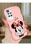 Redmi 10 2022 Compatible Case Camera Protective Pink Silicone Couple Phone Case Cute Pattern