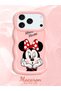iPhone 17/18 Pro Max Compatible Case Camera Protector Pink Silicone Couple Phone Case Cute Pattern - 2