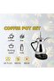 800W Electric Coffee Pot Set 600ml Stainless Steel Kettle for Coffee, Tea, Milk & Boiling Water - 3