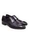 Black Color Lace-Up Genuine Leather Men's Shoes