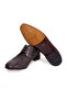 Brown Lace-Up Genuine Leather Sole Men's Shoes - 3