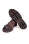 Brown Lace-Up Genuine Leather Suede Men's Shoes - 3