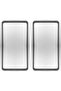 Ysf Shop Stainless Steel Rectangular Presentation Tray, Silver, 18X33 Cm, Flat, Tea Coffee Dessert Serving, 2 a - 2