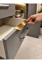 40cm Yaris Handle (Polished Matte Gold) Integrated Handle with Screw-On Glass Cover Drawer Handle 40cm Length