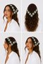 Women's Knitted Bandana with Floral Motifs Summer Bohemian Hair Bandana