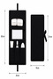 Black Felt Mother Baby Care Bag Newborn Diaper Changing Organizer Bag Organizer - 3