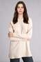 Regular Fit Crew Neck Light Beige Melange Knitwear Tunic C4474Ax26Au