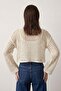 My Fashion Textured Acrylic Short Knitwear Top - 5