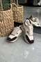 Leopard Detailed 100% Genuine Leather Sport Beige