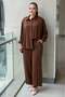 Piping Detailed Shirt and Trousers Set