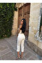 White Slim Fit Capri Pants - 2