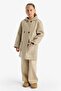 Ultra Soft Hooded Pocketed Cashmere Parka for Girls C8554A824Au - 3