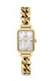 Chain Model Steel Bracelet Golden Yellow Women's Wristwatch