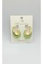 Liora Pistachio Green Hoop Earrings - 3
