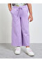 Girls Wide Leg Joggers with Adjustable Drawcord