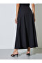 Black Pearl Detail A-Line Maxi Skirt - 5
