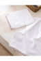 Bastienne 2-Pack 100% Cotton Crochet Hand Towels - White/Lilac - 30X40 cm - 4