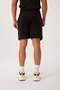 Men's 2-Piece Basic Shorts Set Black Soft Green Casual Sports Combed Cotton Shorts - 4