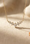 Zircon Stone Rowed Waterway Model V Necklace - 6
