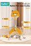 5-In-1 Kids Basketball Hoop, Multifunctional Basketball Stand with Football, Goal Golf, Ring Toss, and Musical Toy, Adjustable Basketball Hoop for Indoor & Outdoor, Sports Activity Play Center for Age - 3