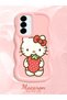 Samsung Galaxy A56 Compatible Case Camera Protector Pink Silicone Couple Phone Case Kitty Pattern - 2