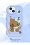 iPhone 13 Compatible Case Camera Protector Blue Silicone Couple Phone Case Kitty Pattern - 2