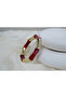 Blk542 Acrylic Marble Patterned Elastic Flexible Bracelet
