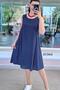 Zero Sleeve Polka Dot Viscose Dress 6Y344 - 3