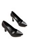 Zri̇n-001 Premium Black Daily 9 cm Heeled Stiletto - 4