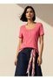T-shirt with Ribbed Texture - 5