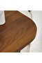 C Shaped Side Table Modern coffee tables for living room, End Table, Small side table, Corner Bedside Computer Desk, Nightstand for Bedroom Living Room Balcony (Walnut) - 6