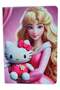 Disney Princess with hello kitty Print Flip Case Compatible with iPad 10.2 Inch 2021/2020 iPad 9th/8th Generation & 2019 iPad 7th Generation with Pencil Holder, Protective Case with Soft TPU B - 3