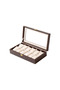12-Slot Black Leather Watch Box Lockable Watch Storage and Collection Box with Glass Lid - 3