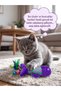 Plush Fish Cat Toy - Furry Beaded Biting and Teething Hunting Toy 12 cm - 2