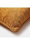 "vertex" textured throw pillow cover - 45x45 - mustard - 2