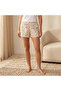 Printed Viscose Shorts with Elasticated Waist