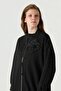 Zühreçiçek Brooched Zippered Jacquard Mint Jacket Black 0162