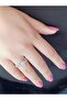 Silver Color, Zircon Stone, "North Star" Adjustable Steel Ring - 4