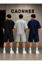 3-Pack Men's Shorts (Black-Grey-Navy Blue) Summer Shorts Comfortable and Anti-Sweat - 2