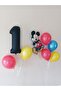 Mickey Mouse 1 Rakam Balon Seti - 3