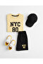 Boy's Casual Cut Short-Sleeved Top and Shorts Set - 4