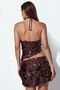 Busem Women's High Waist A-Line Mini Skirt, Sequined - 4