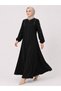 Canpolat 49507-26 Ayrobin Fabric Full-Length Zippered Women's Robe with Side Pockets – Comfortable Fit with Metal Accessories, Islamic Outerwear - 4