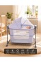 HU Electric Baby Bedside Sleeper Bassinet – Automatic Rocking Cradle with Bluetooth Music, Digital Display, Remote Control, Adjustable Height, Mosquito Net & Lockable Wheels - 5