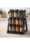 18-Jar Rotating Spice Rack – 360° Revolving Kitchen Countertop Organizer - 3