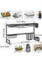 Stainless Steel Dish Drying Rack Over Sink Black - 2