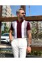 Men's Verona Old Money Zippered Knitwear Polo Collar - 7