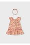 Baby Girl Dress and Headband Orange - 2