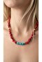Coral & Turquoise Turquoise Stone Natural Stone Necklace